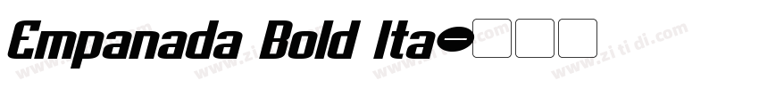 Empanada Bold Ita字体转换